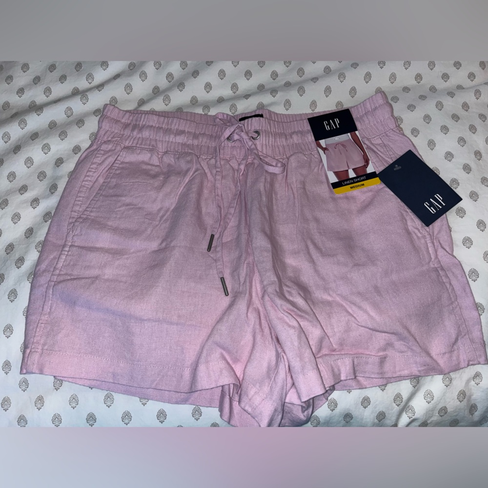 GAP Pink Linen Shorts Size Medium